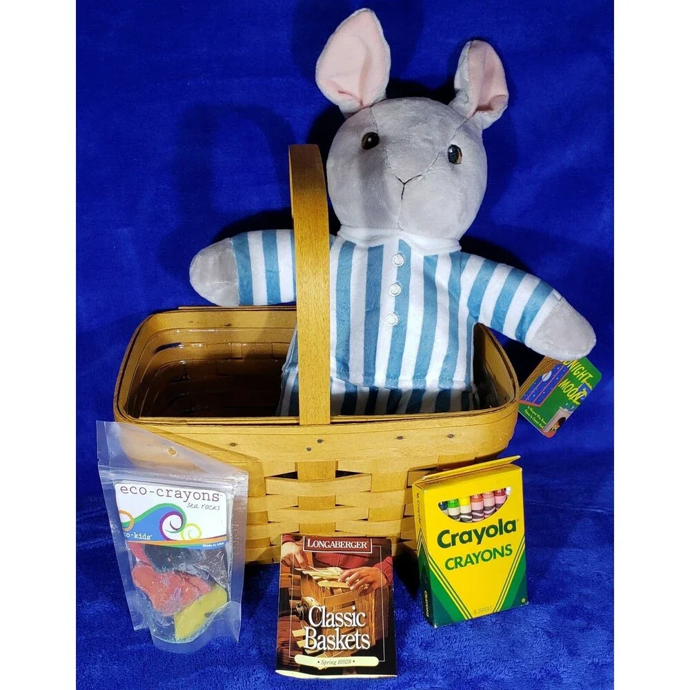 97 Longaberger Spring Bskt + Goodnight Moon Book & Bunny by Margaret Wise Brown